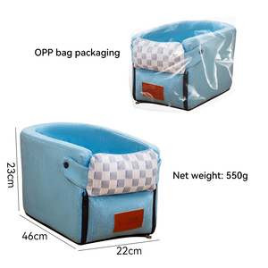 Novo Color Matching Pet <span class=keywords><strong>Car</strong></span> <span class=keywords><strong>Bed</strong></span> Assento de Segurança Do Cão Portátil com Design Anti-Slip para Viagem De Longa Distância Almofada Macia Pet produtos - Product Image 5