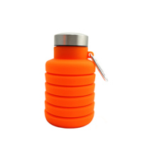 Bouteille d'eau pliable en silicone sans BPA, mignonne, portable, réutilisable, accessoires de voyage, 500 ml, pliable, pour le sport, la gym, CE