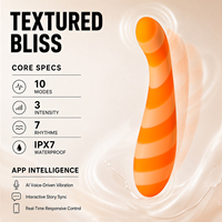 Vibrateur anal interactif pour femmes, rechargeable, étanche IPX7, 10 fréquences, grand modèle, stimulation du point G, faible bruit 50dB, orgasme