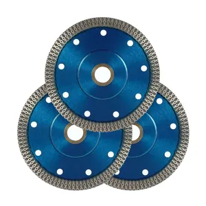 4.5" Hot pressed sintered Mesh turbo diamond circular saw blade Dry or Wet Diamond cutting disc for Hard material