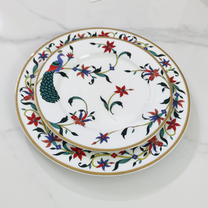 Services de table contemporains en porcelaine fine écologique avec bol à riz, assiette, cuillère et plus encore - Product Image 6
