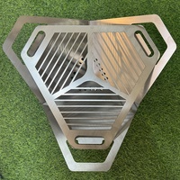 Portable En Acier Inoxydable Croix Barbecue Grill Mini Fire Pit Poêle À Bois pour Randonnée pour Camping Grills