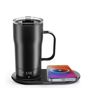 Mug à café intelligent auto-chauffant de 18 oz avec contrôle de la température, chauffe-tasse contrôlable par application, vaisselle intelligente innovante - Product Image 4