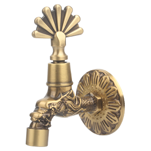 <span class=keywords><strong>Grifos</strong></span> de agua de latón Grifo antiguo Animal Sombrero Mango Dragón Bibcock Versátil Grifo para interiores y exteriores Baño Balcón Grifo de jardín - Product Image 4