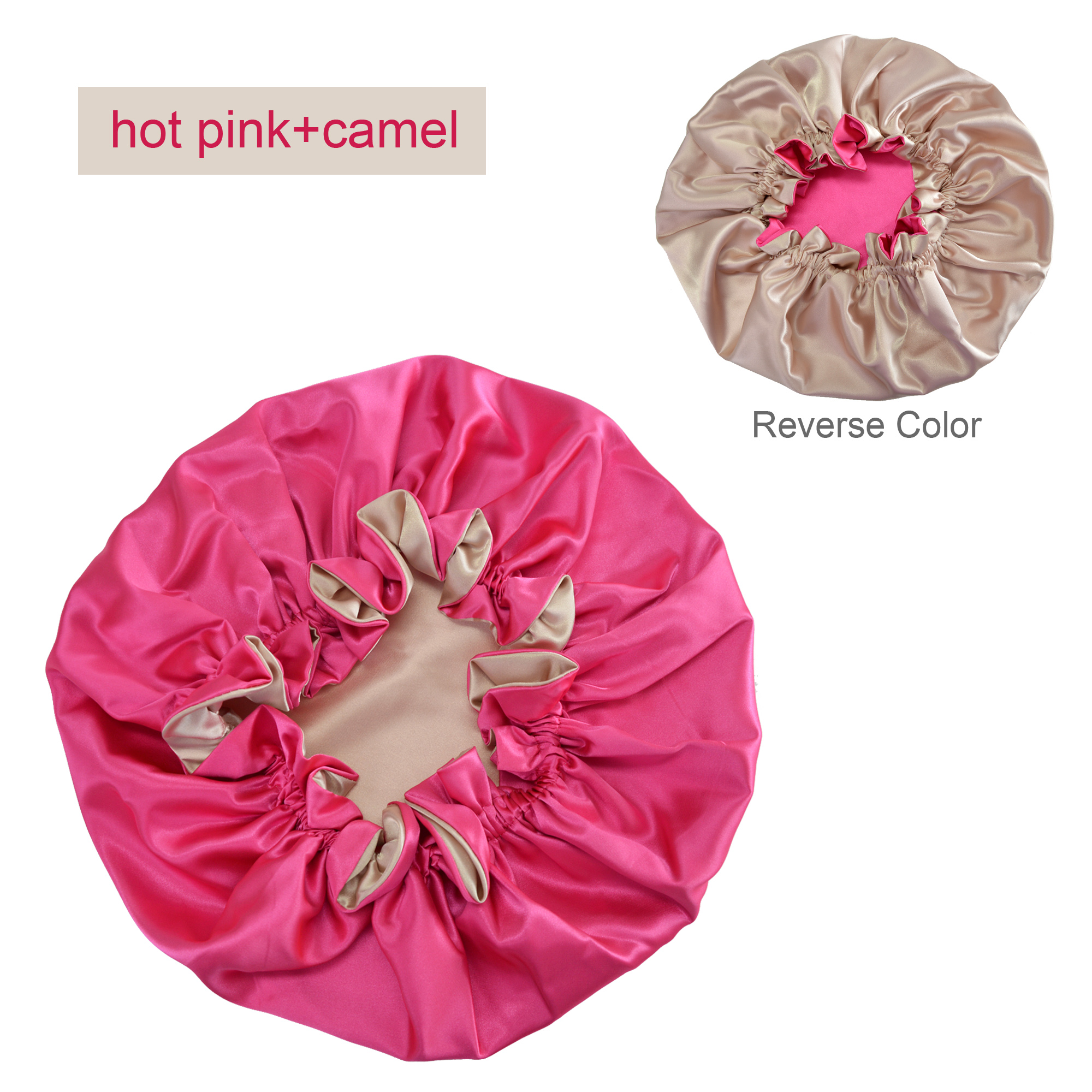 Hot pink+camel