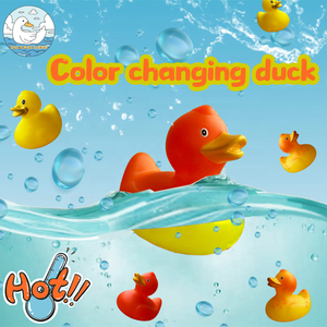 Nhà máy cung cấp dễ thương bé số lượng lớn màu vàng Vinyl cao su Vịt Tắm đồ chơi, không có lỗ màu thay đổi vịt, tắm đồ chơi cho trẻ em - Product Image 5