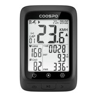 Coospo Speedometer sepeda GPS nirkabel, Speedometer dan Odometer dengan Sensor irama Monitor denyut jantung ANT + kompatibel 5.0