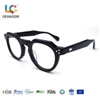 Montures optiques en acétate, lunettes de vue rétro à monture fine pour la lecture quotidienne et le travail
