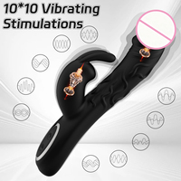 Neuer Doppelmotor-Schwanenvibrator mit 10 Vibrationsmodi, 100% Wasserdicht, USB-Aufladbar, Rabbit-Vibrator für Frauen, G-Punkt und Klitoris