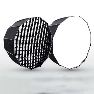 45cm 12 tubos Deep <span class=keywords><strong>Parabola</strong></span> Softbox Fotografía Flash Light Speedlight Soft Box con montaje Bowens y tiras de rejillas - Product Image 2
