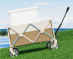 आउटडोर गार्डन पार्क उपयोगिता बच्चों वैगन पोर्टेबल 4 व्हील समुद्र तट ट्रॉली फोल्डेबल कैंपिंग स्टलर रोल कंटेनर खरीदारी - Product Image 4
