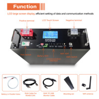 Batterie au lithium empilable Supcelion SCC-48-100 51,2 V 100 Ah avec boîtier métallique, CAN, Bluetooth/WiFi, garantie 5 ans - Prise en charge OEM/ODM