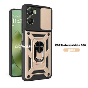 เคสโทรศัพท์สำหรับ Motorola G67 Power 5G, เคสป้องกันกระจกหน้าต่างตัวเลื่อนมีขาตั้ง - Product Image 4