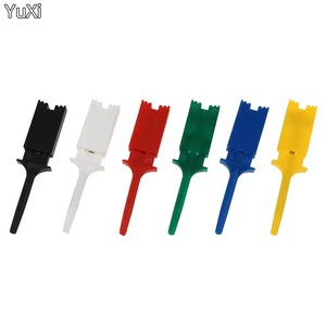 Pinces de test pour analyseurs logiques – Clips de test logique rouges, noirs, jaunes, verts, bleus, blancs – Connexion à crochet plat pour test d'égalisation - Product Image 3