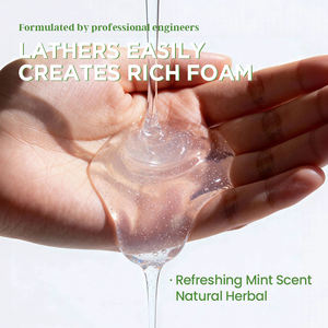 <span class=keywords><strong>Gel</strong></span> lavant intime antibactérien à l'extrait de menthe poivrée, végan, pour peaux sensibles, apaisant, équilibrant le <span class=keywords><strong>pH</strong></span>, anti-odeurs - Product Image 4