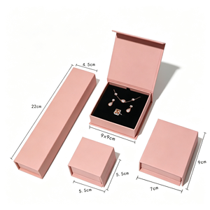 Magnetic Closure Custom logo Printed Paper Jewelry Boxes Jewelry Packaging Gift Box for Necklaces <b>Bracelets</b> Earrings Rings - Product Image 3