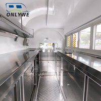 Remorque de restauration homologuée US DOT ONLYWE, chariot alimentaire remorquable avec auvent rétractable et fenêtre de service coulissante en verre