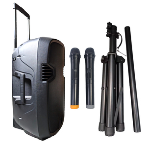 Professional 250W 2-Way Active PA Speaker System 15" Loud Party Speakers BT TWS Audio VHF Stand Remote Control Rechargeable Acti - Product Image 3