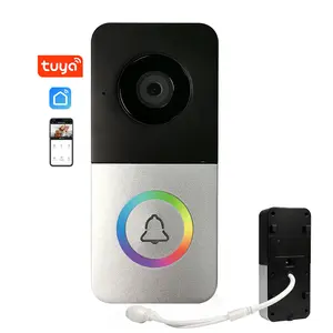 3MP 2K كاميرا Tuya الذكية فيديو جرس الباب تدعم قفل الباب بالكهرباء فتح الباب بالهاتف يعمل مع نظام اتصال داخلي POE IP