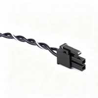 Kabel Twisted-Pair dengan Konektor Pengunci 2-Pin, Rakitan Kabel Ujung Terbuka untuk Peralatan Industri & Penerangan
