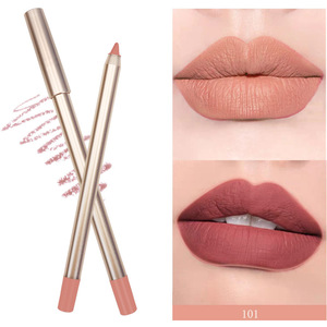 <span class=keywords><strong>Crayon</strong></span> à lèvres doré, Waterproof, multifonction, sans Logo, marron crème, avec Logo personnalisé, 24 heures - Product Image 5