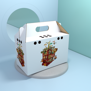 Boîte de transport d'emballage animal de compagnie <span class=keywords><strong>pour</strong></span> chien de compagnie petite boîte de papier d'expédition en <span class=keywords><strong>carton</strong></span> durable <span class=keywords><strong>pour</strong></span> <span class=keywords><strong>chat</strong></span> avec votre logo personnalisé - Product Image 2