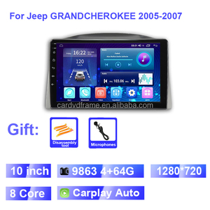 <span class=keywords><strong>Autoradio</strong></span> Aijia pour <span class=keywords><strong>Jeep</strong></span> <span class=keywords><strong>Grand</strong></span> <span class=keywords><strong>Cherokee</strong></span> 2005 <span class=keywords><strong>2006</strong></span> 2007, lecteur multimédia GPS 4G, DSP 2 Din 8 cœurs Android 11, stéréo Carplay+Auto - Product Image 6