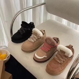 Nuevas llegadas 2026: Zapatillas de cuero genuino para mujer, de diseñador, a la moda, las más vendidas, botas de nieve para otoño e invierno. - Product Image 3