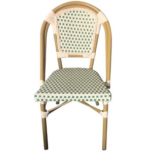 Chaise d'extérieur individuelle en rotin tressé, design moderne et minimaliste, en PE, pour cour, café, salon de thé, patio, hôtel, balcon - Product Image 2