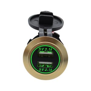 ซ็อกเก็ต<span class=keywords><strong>ชาร์จ</strong></span>ไฟในรถแบบ USB คู่15W วัสดุไนล่อนพร้อมฝาปิดกันน้ำสำหรับรถยนต์เรือรถจักรยานยนต์รถบรรทุก - Product Image 3
