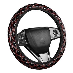 Moda caliente colorido cuero Auto accesorios 2025 Nueva cubierta del volante del coche cubierta del volante de cuero - Product Image 1