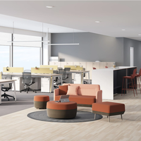Ensemble de canapés de bureau, nouveau design, pour bureau à domicile, salon, canapé modulable confortable, espace public, combinaison, espace de détente, canapé de bureau
