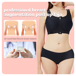 Faja Postoperatoria para Aumento de <span class=keywords><strong>Senos</strong></span>, Top Tipo Vestido con Logotipo Personalizado, Faja Moldeadora Postoperatoria Etapa 1, Sujetador para Mastectomía para Mujer - Product Image 5