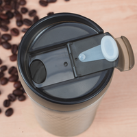 PINKAH Classic Ramah Lingkungan Tumbler Mobil untuk Kembali ke Sekolah 16oz, Mug Kopi Perjalanan Terisolasi Baja Tahan Karat dengan Tutup Tritan