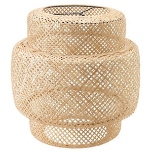 Lampe en <span class=keywords><strong>bambou</strong></span> tissé naturel fait à la main Lanterne de restaurant Luminaire suspendu Style campagnard Luminaire de plafond Lustre suspendu - Product Image 6