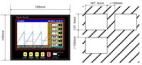 Registrador de Temperatura Digital Universal sin Papel, Multicanal, Termopar PT100, Pantalla a Color Personalizable