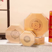 La boîte d'emballage en plastique octogonale de conception durable pour nid d'oiseau Ginseng américain Champignon Wolfberry Conteneur de nourriture séchée