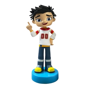 Dessin animé Offre Spéciale <span class=keywords><strong>Rev</strong></span> & Roll IP personnage de film grandeur nature Statue grandeur nature en fibre de verre Sculpture en résine animale pour parc d'attractions - Product Image 1