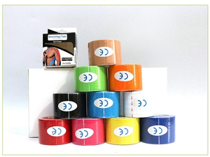 \ Caliente 5cm de ancho <span class=keywords><strong>Kine</strong></span>-siology Tape 5M Cinta de algodón elástico sin látex Resistente al agua para atletas deportivos de fisioterapia - Product Image 6