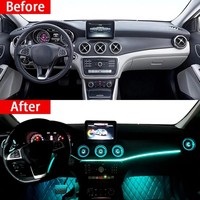 W176 EQS Style évents avant 12 couleurs LED lumière ambiante pour mercedes-benz classe A 2013-2018 CLA W117 W246 GLA X156 sortie d'air