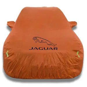 Copertura auto realizzata in tessuto Oxford 400D con protezione contro la pioggia e il sole, logo personalizzabile, adatto per la serie giaguaro.