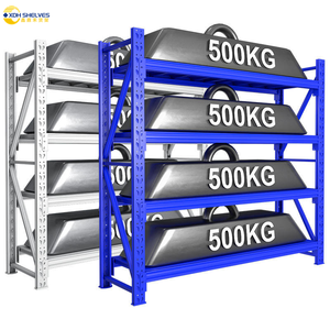 Estantes de almacenamiento de 4 capas de acero a precio competitivo, cada piso, capacidad de 500kg, estante de almacén <span class=keywords><strong>industrial</strong></span> de protección contra la corrosión sin pernos - Product Image 4