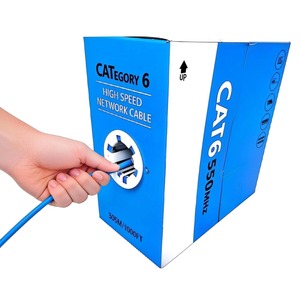 Кабель Cat6 LAN, экранированный FTP/UTP, для внутренней связи, 4 пары, 1000 футов, медный, для компьютеров, <span class=keywords><strong>Cat</strong></span> <span class=keywords><strong>5</strong></span> - Product Image 6