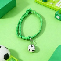 Collier pour animaux de compagnie Petop Factory 2026 – Thème sportif football mondial, perles de basketball et de football, réglable pour petits animaux