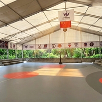 Tente de sport en alliage d'aluminium à grande portée pour la construction temporaire de terrains de padel