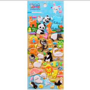 Мультяшные животные 3D Милые пышные наклейки премия детские наклейки - Product Image 1