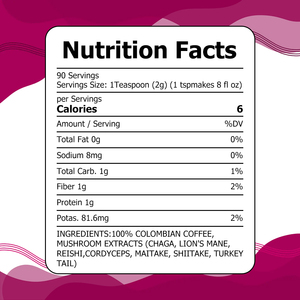 OEM ODM Factory Direct Mushroom Coffee with Total Fat may help enhance mental clarity and overall focus Support Immune Coffee - Product Image 2