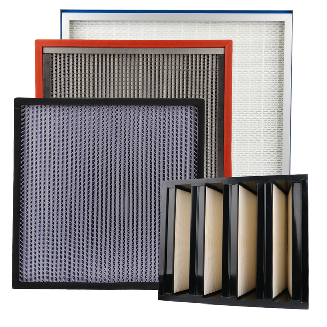Customizable H13 and H14 Hepa Filter, 99.99% Filtering of 0.3-micron Particles,Fit for Industrial and Hospital HVAC air Filter