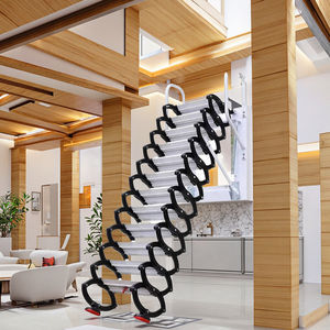 Offres Spéciales 2.5M3M Pratique En Aluminium Extérieur Extension Pliable Banc Grenier Échelles Simple Nouvelle Élingue De Câble Métallique pour Hôtels Au Détail - Product Image 2