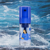Botol Kaca Silinder 100ml dengan Pompa Busa Berwarna dan Sablon untuk Pembersih Wajah